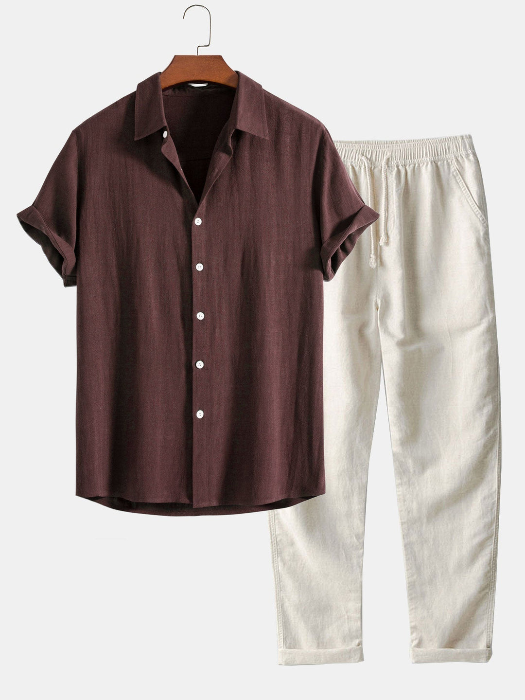 Men's Two-Piece Set | Clean Design, Short Sleeve, Casual