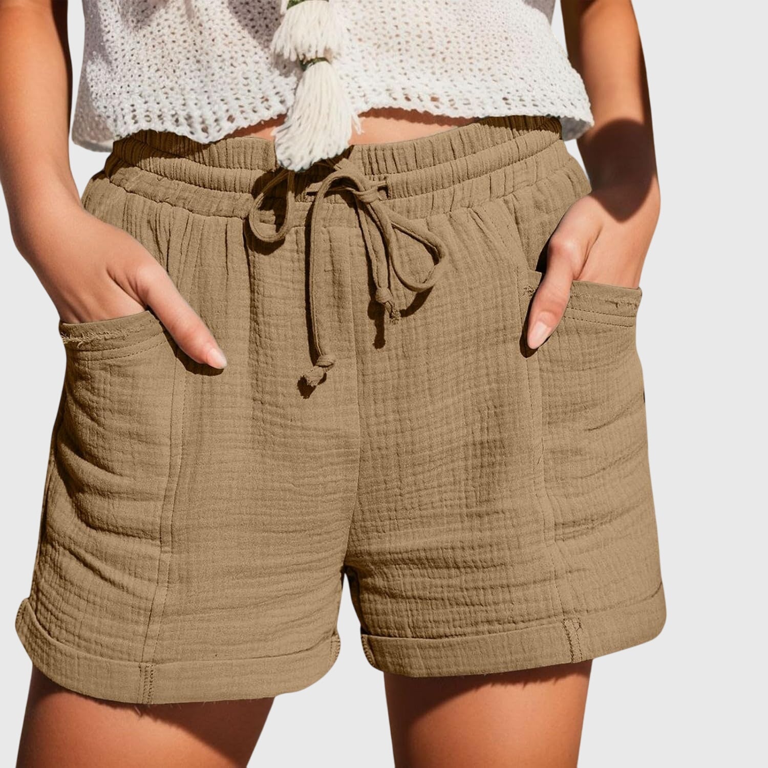 Women's Shorts High Waist Casual