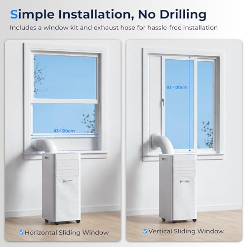 9000 BTU Portable Air Conditioner Dehumidifier Fan