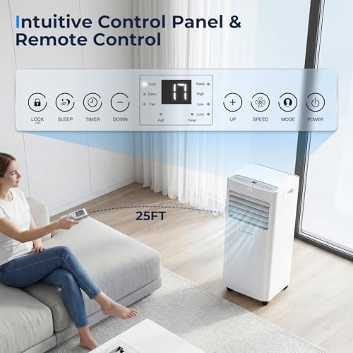 9000 BTU Portable Air Conditioner Dehumidifier Fan