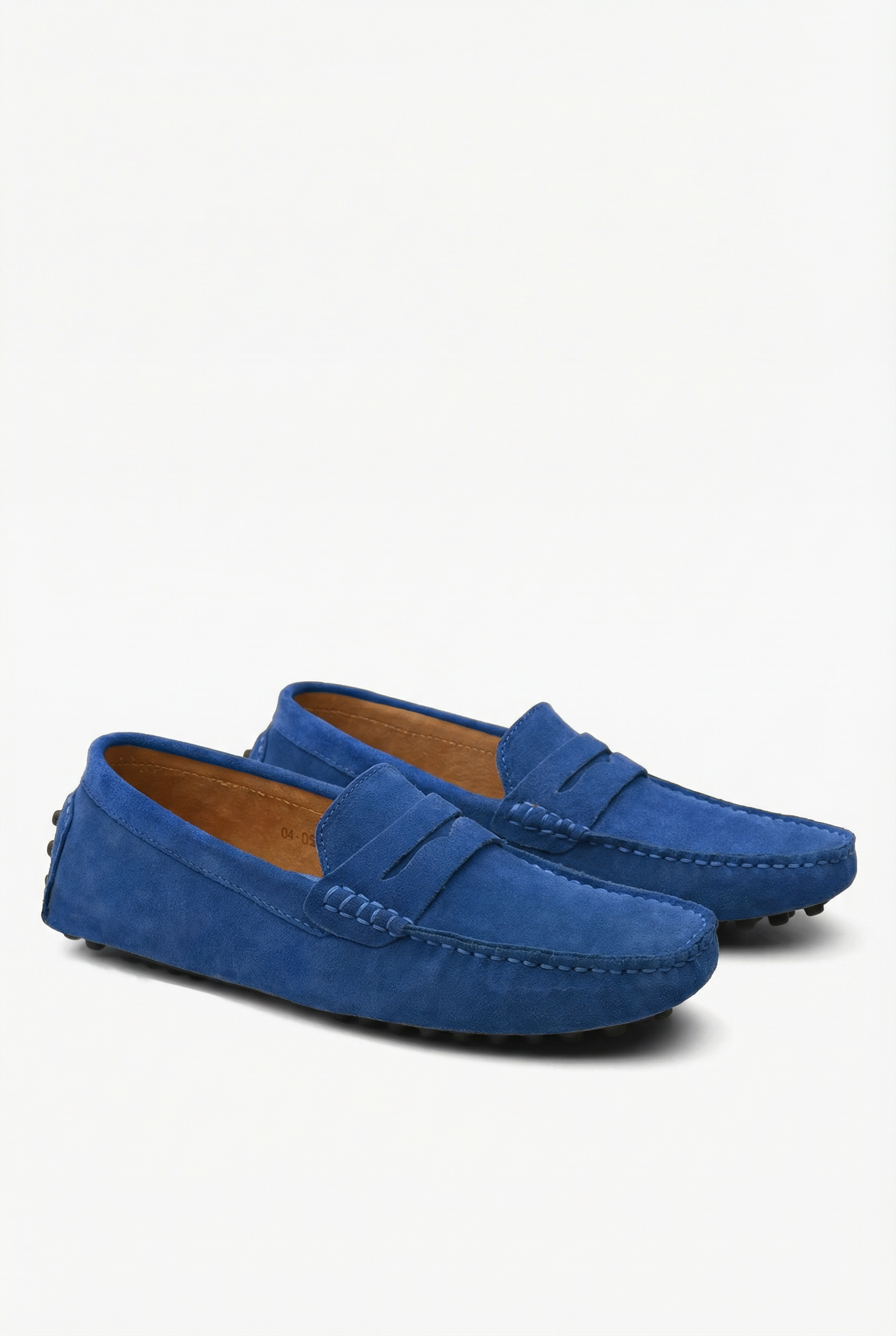 Men's Suede Loafers Slip-On Brown Casual Shoes