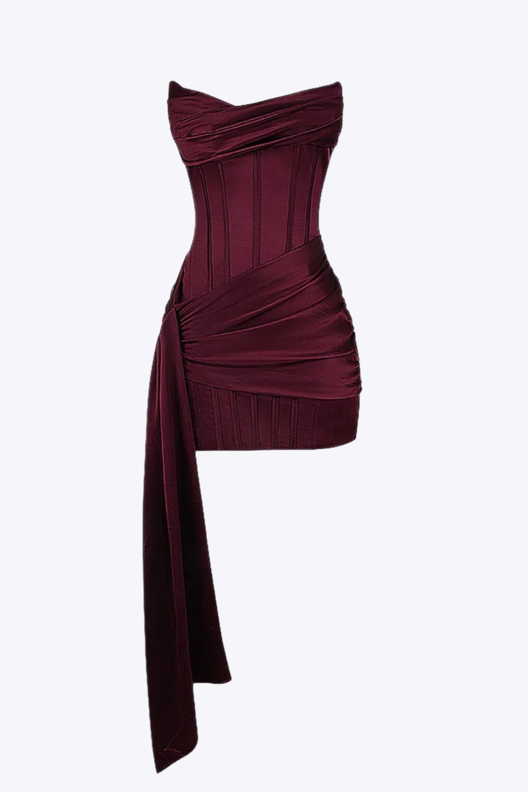 Women's Mini Dress Strapless Design