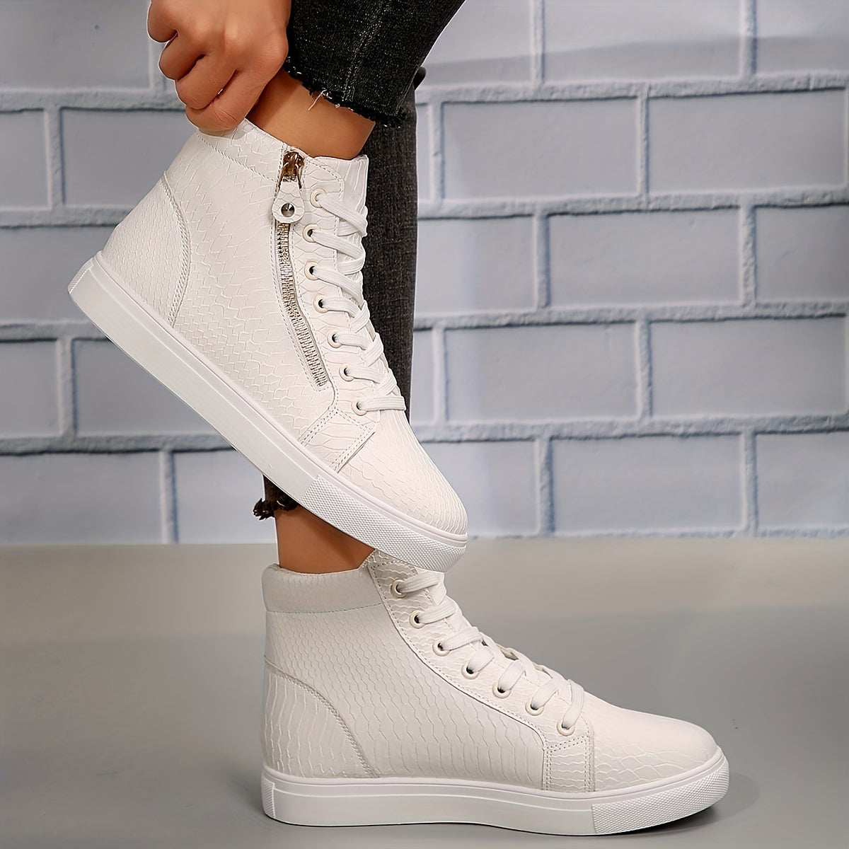 Women's High-Top Sneakers | Casual Style | Slip-On Design