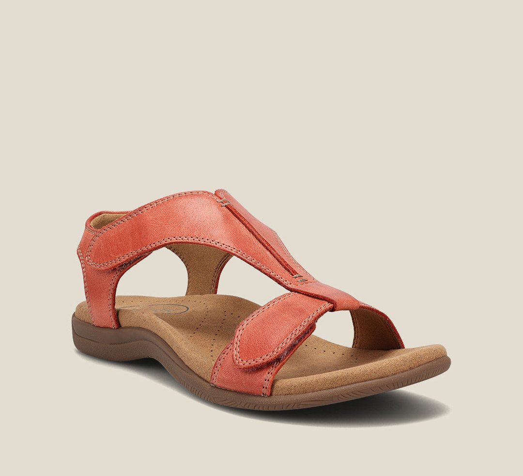 Women's Orthopedic Sandals Vegan Leather Slip-On Casual Footwear