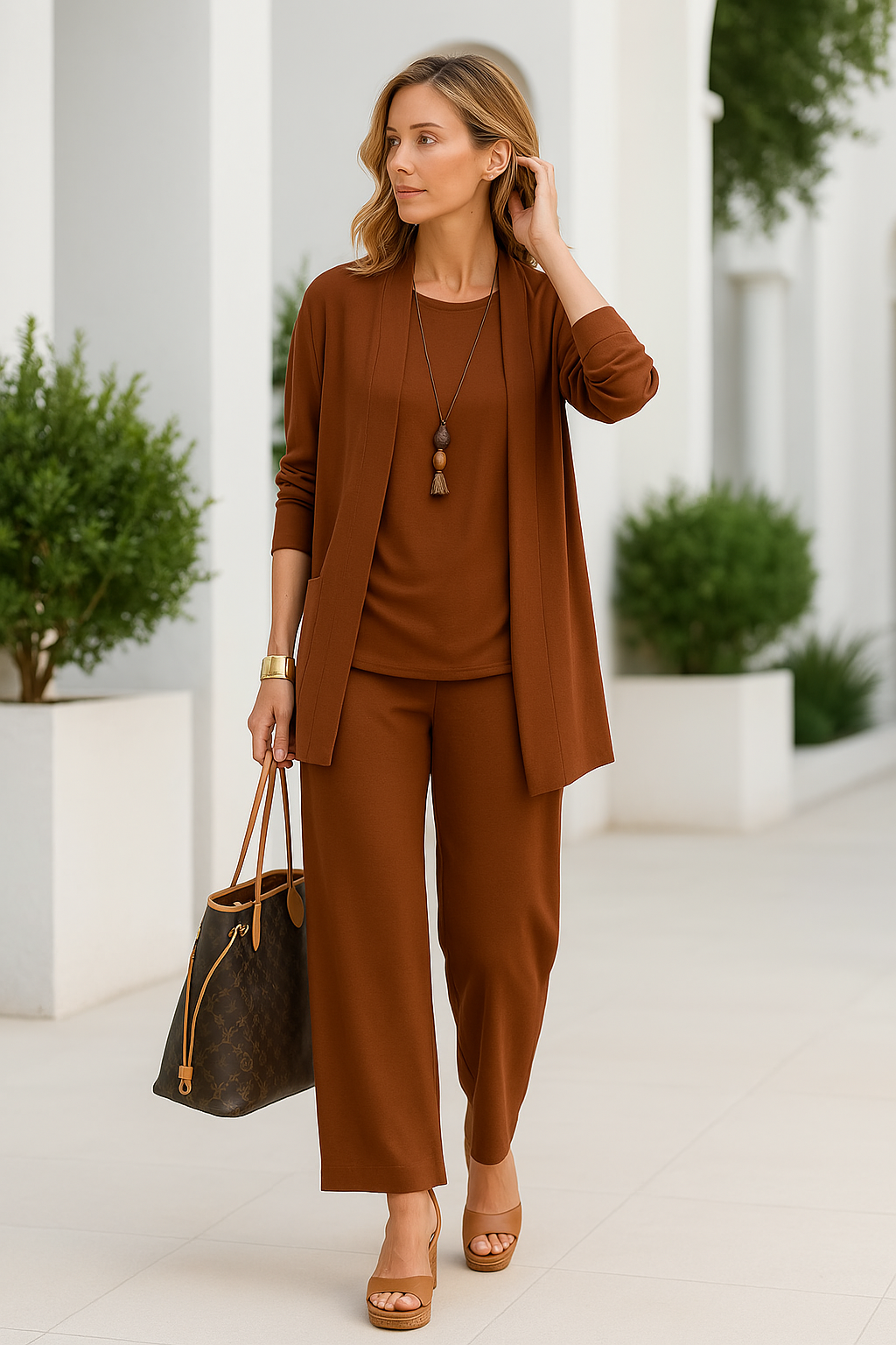 Women's Three-Piece Pant Set Stylish Design | Casual Wear