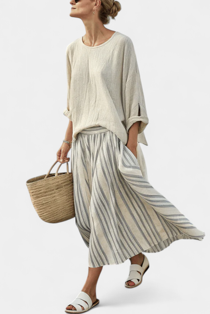 Ava | Women's Bamboo Linen Loose Blouse 0