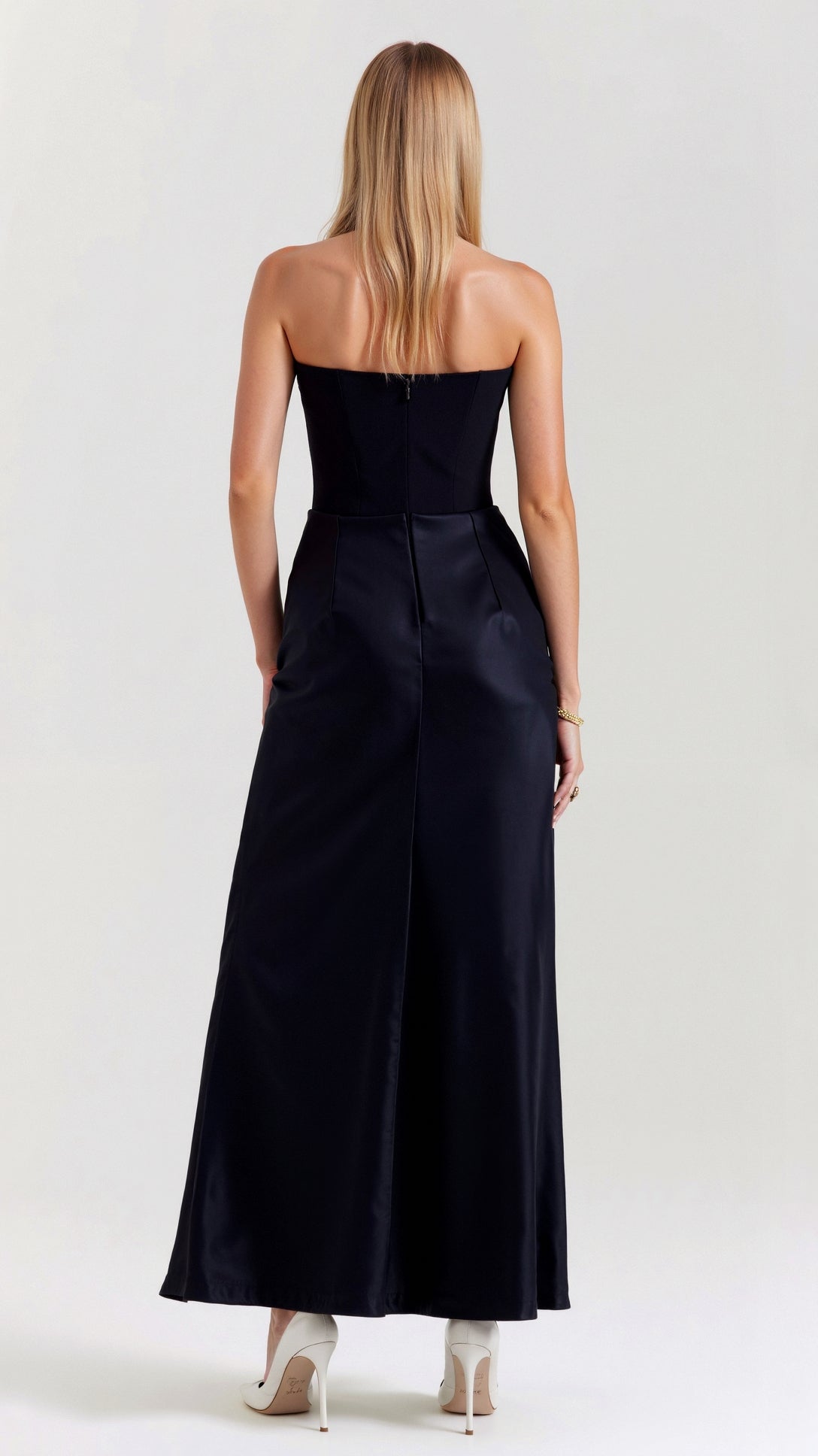 Bella | Women's Column Strapless Maxi Dress 1