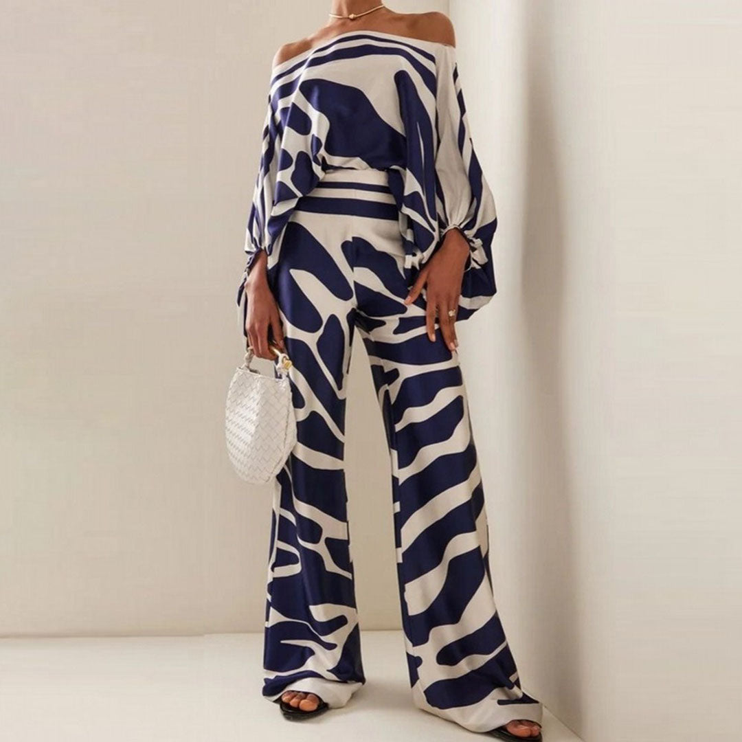 Women's Two-Piece Set - Stylish Chic Design Summer Outfit