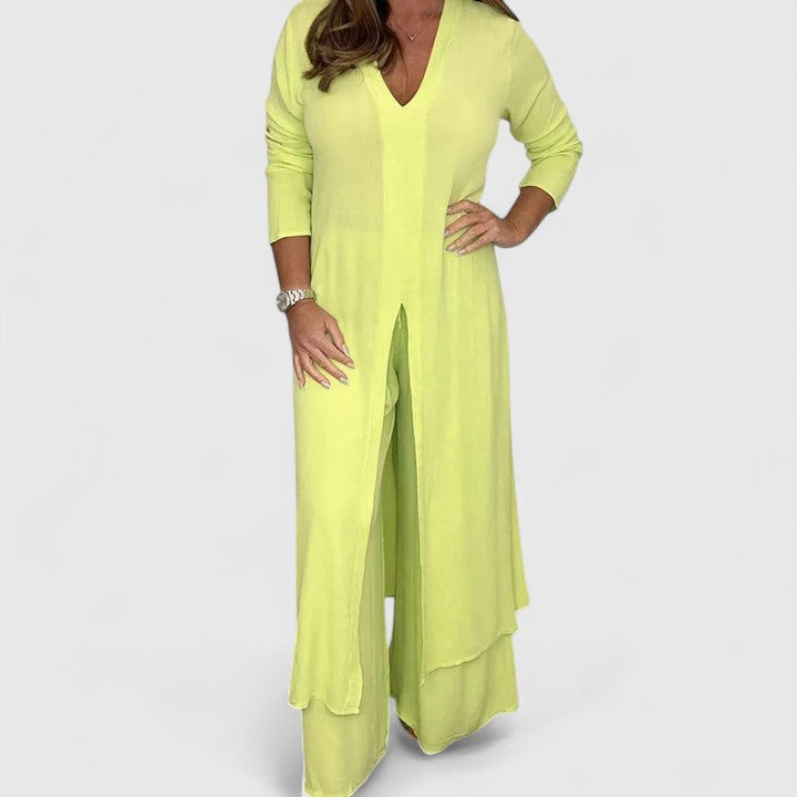 Carmen | Women's Chic Two-Piece Set with Wide-Leg Pants 4