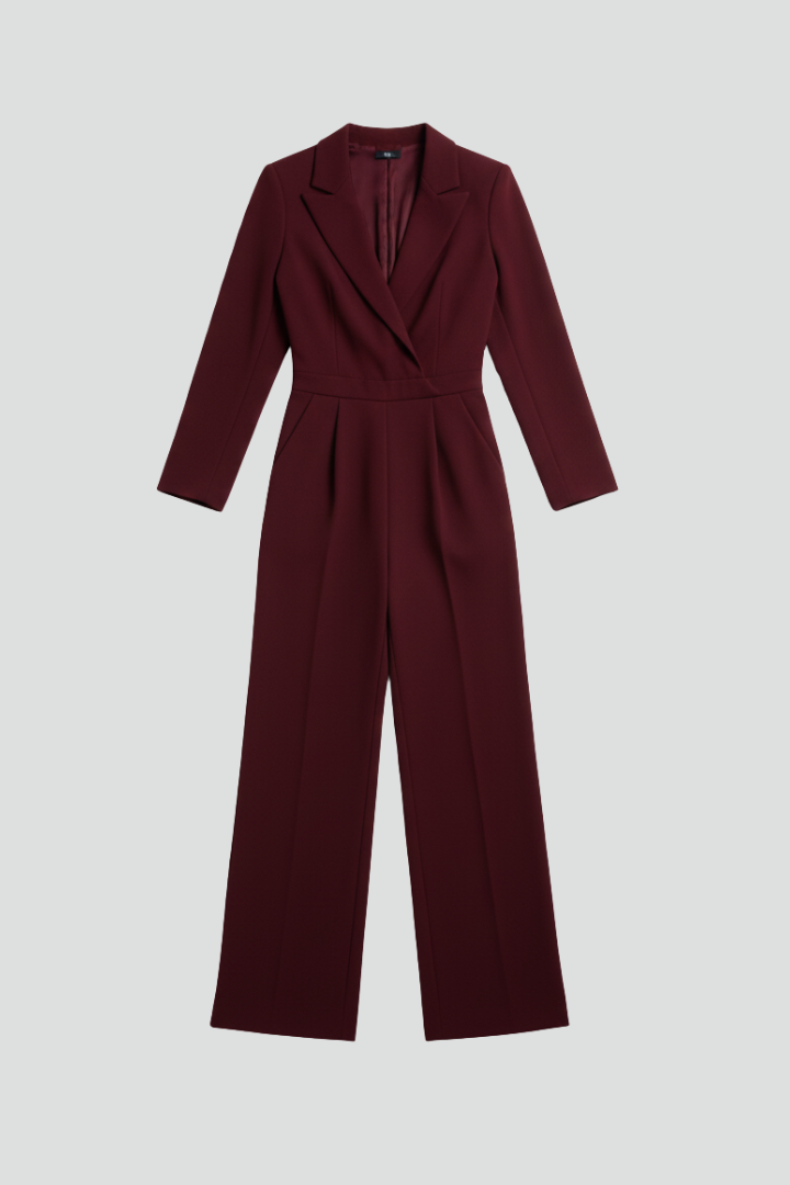 Chloe | Women's Tailored Wide-Leg Jumpsuit 0