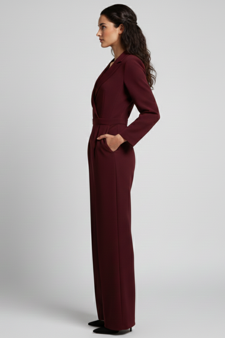 Chloe | Women's Tailored Wide-Leg Jumpsuit 2