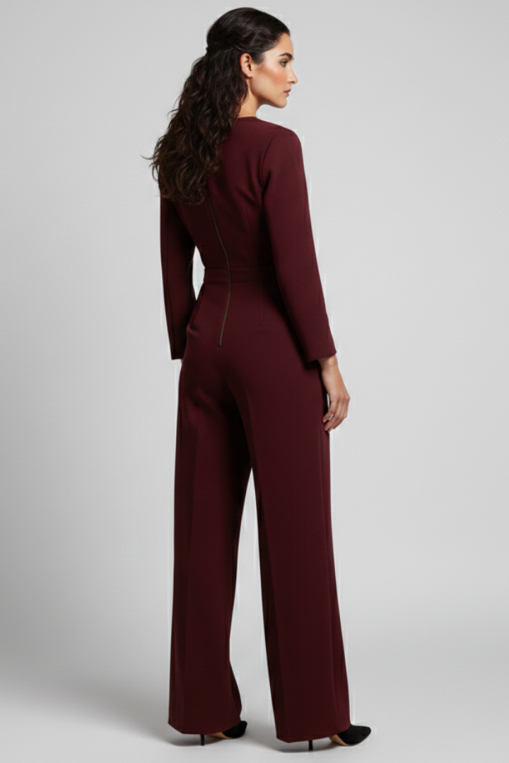 Chloe | Women's Tailored Wide-Leg Jumpsuit 4
