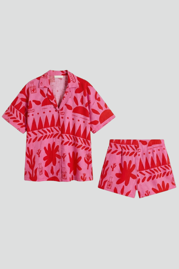 Clara | Women's Printed Two Piece Summer Set 1