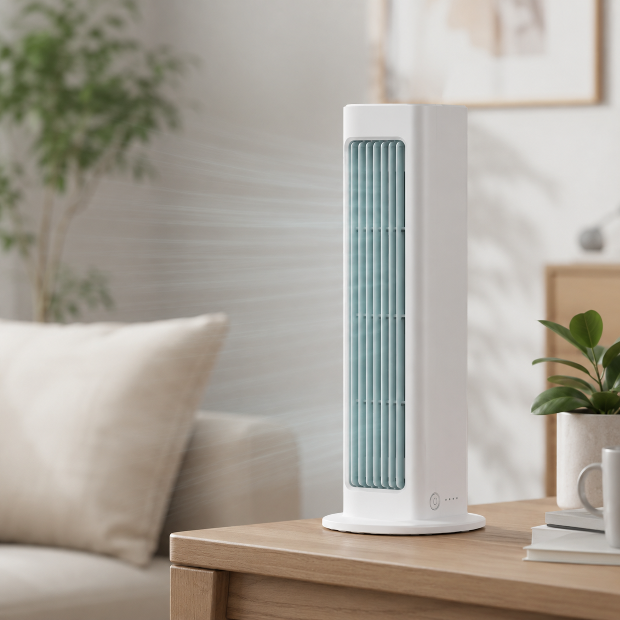 Cooling Portable Oscillating Tower Fan Compact Quiet