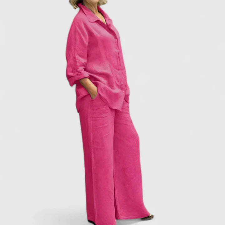 Diana | Women's Loungewear Two Piece Set, Vintage-Inspired 4