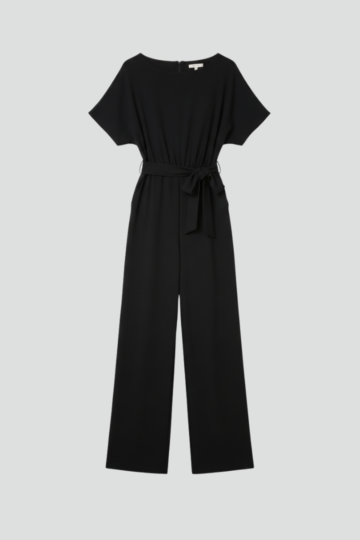 Diana | Women's Wide-Leg Tie-Belt Jumpsuit 1