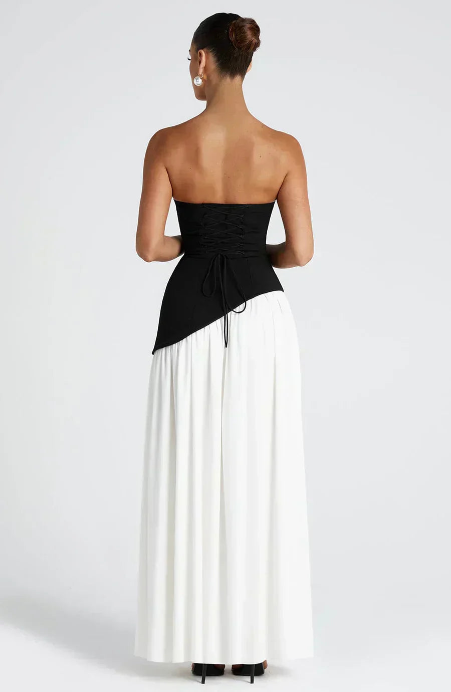 Ella | Women's Asymmetric Maxi Dress with High Slit 5