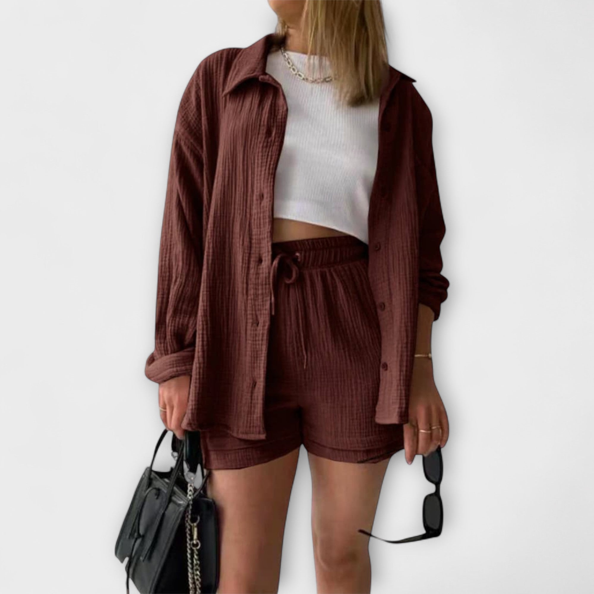 Ella | Women's Loungewear Two-Piece Set in Breathable Fabric 9