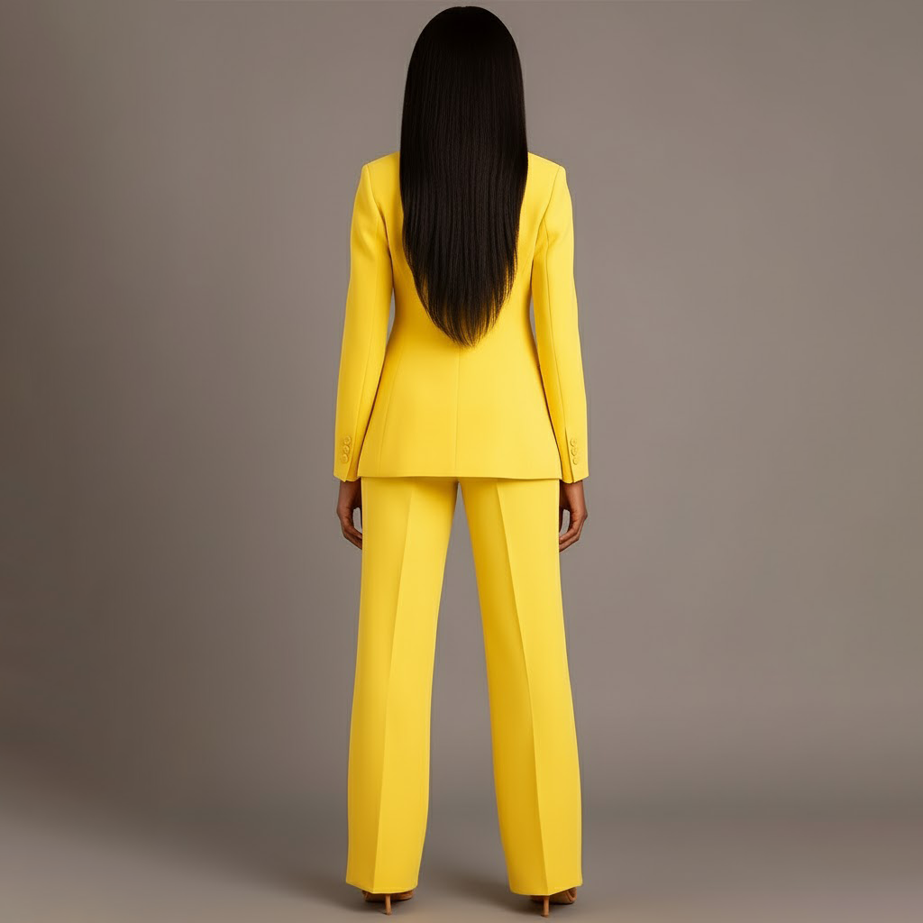 Women's Blazer Set | Button Front | Wide Leg Trousers | Casual Outfit