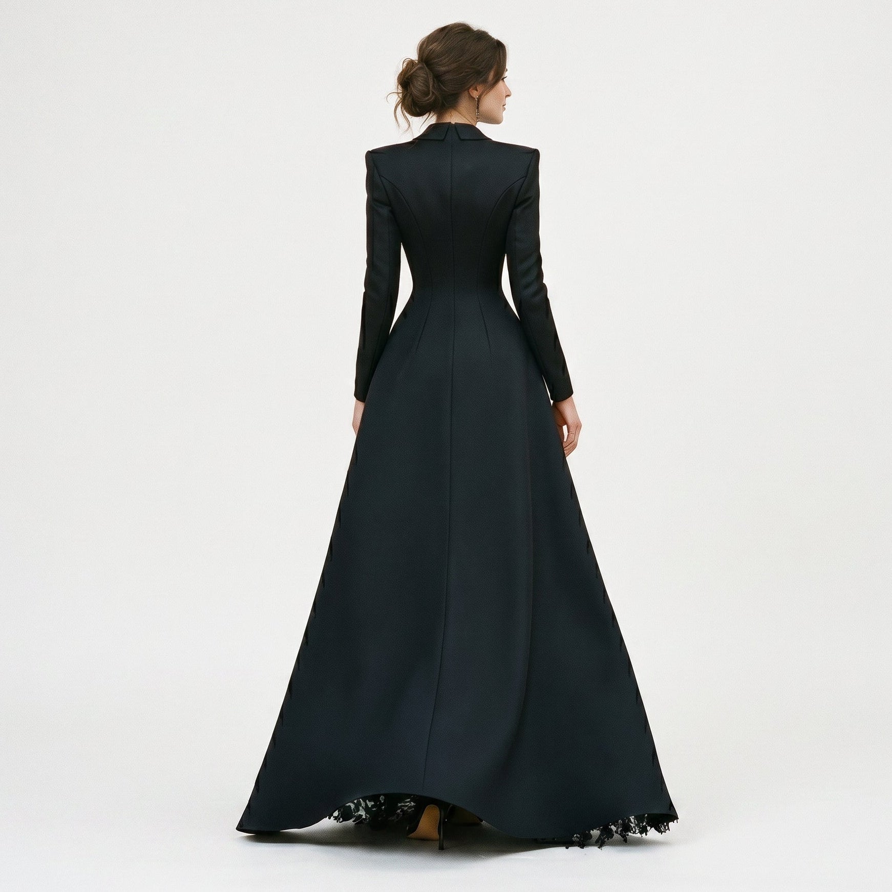 Women's Gown Set Tailored V-Neck Long Sleeve Formal Evening Events
