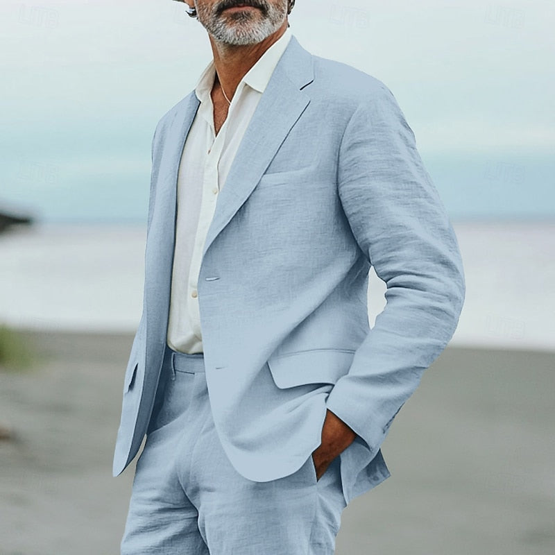 Men's Lightweight Spring Suit Relaxed Fit