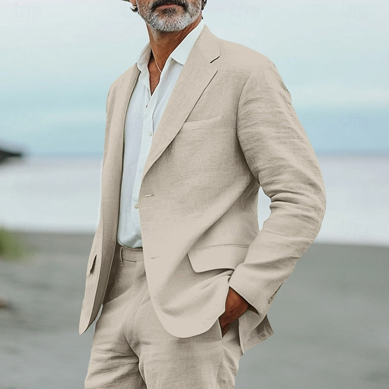 Men's Lightweight Spring Suit Relaxed Fit