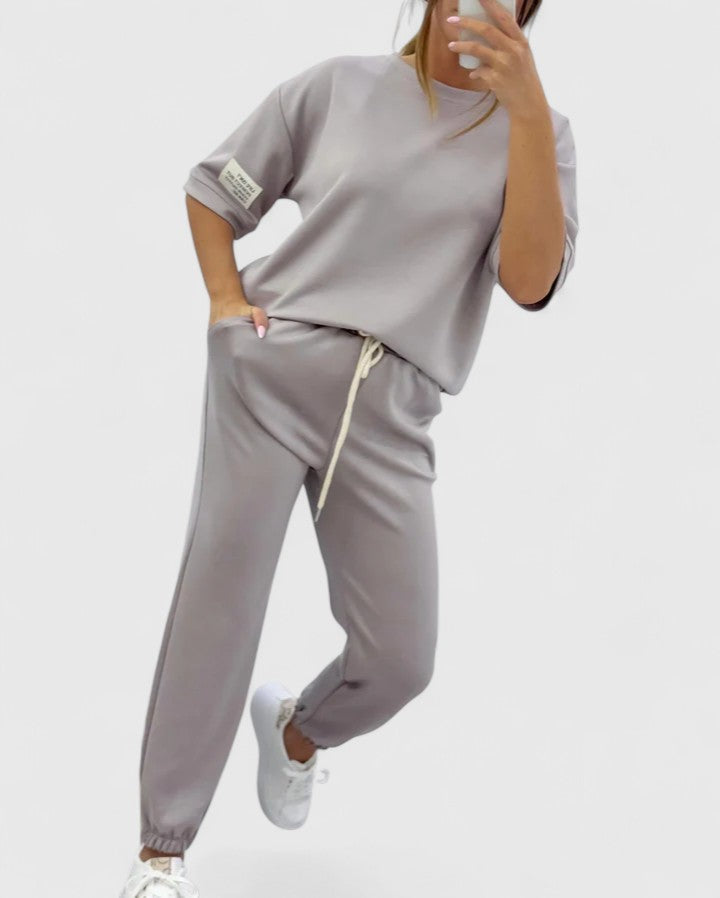 Gina | Women's Loungewear Two Piece Set with Half-Moon Sleeve 4