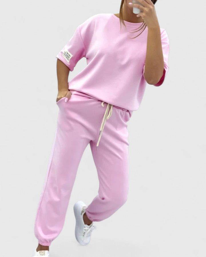 Gina | Women's Loungewear Two Piece Set with Half-Moon Sleeve 9