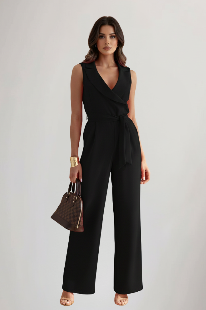 Kimberly | Women's V-Neck Sleeveless Jumpsuit 6