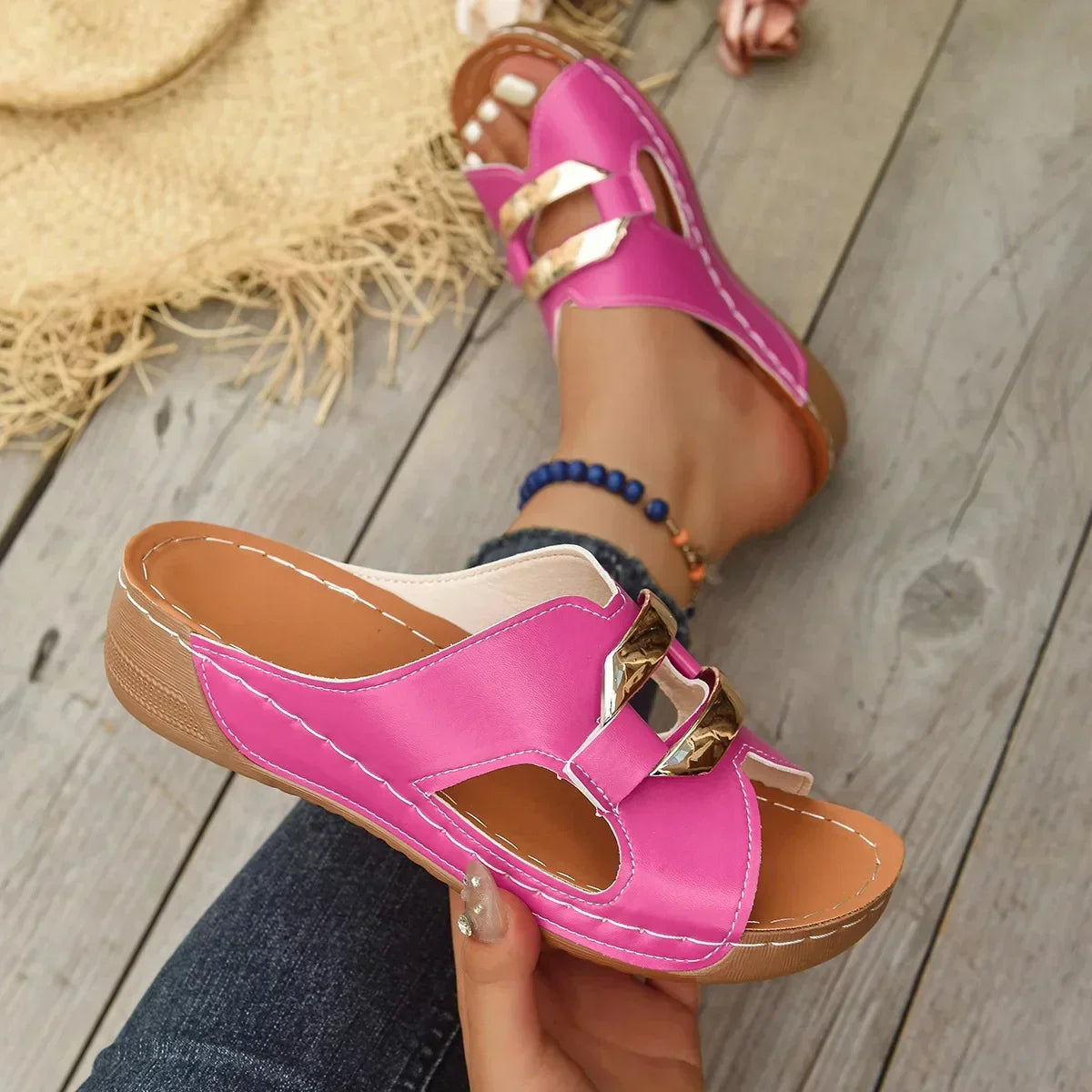 Lina | Women's Orthopedic Wedge Heel Sandals 4