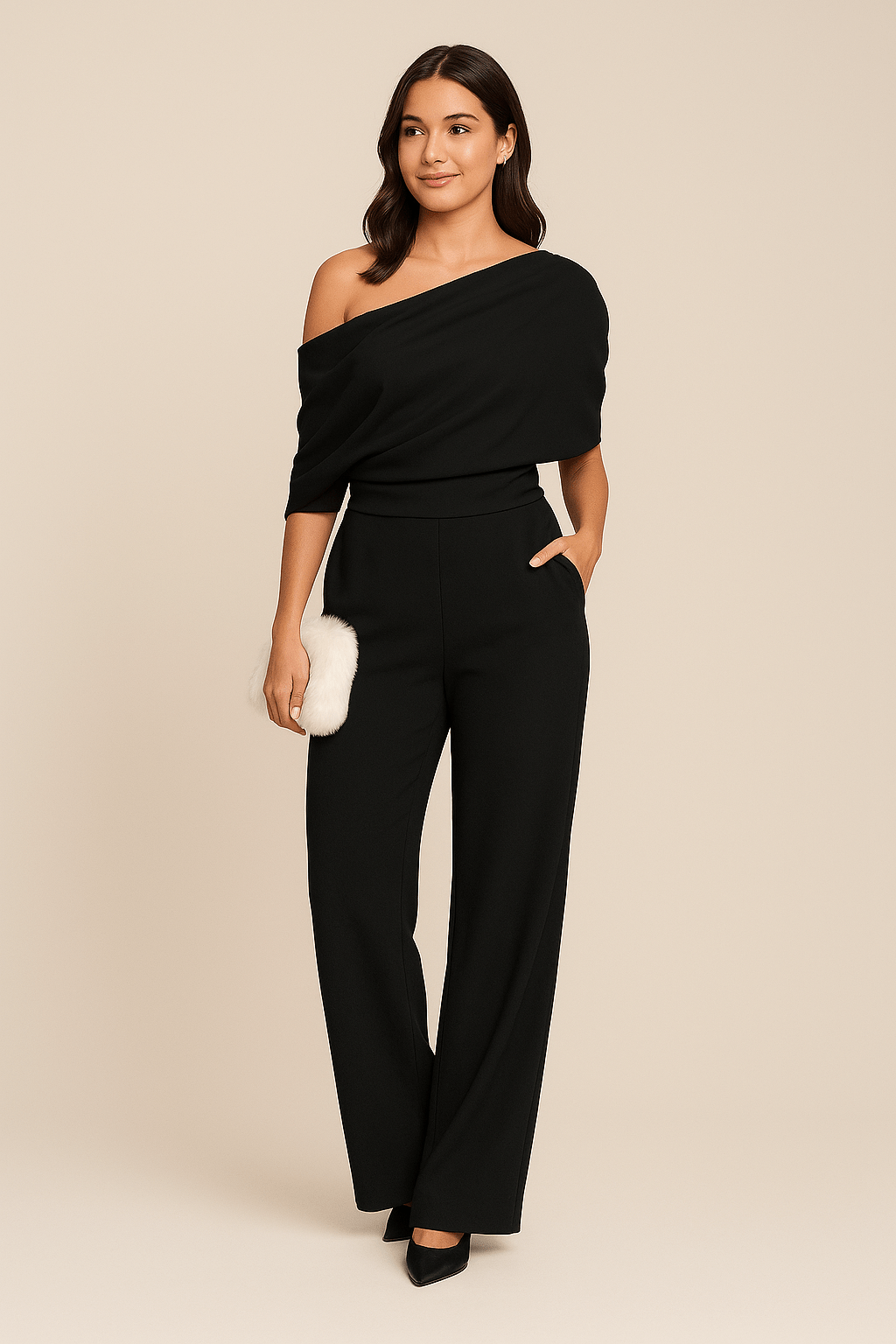 Mia | Women's One-Shoulder Chic Jumpsuit 1