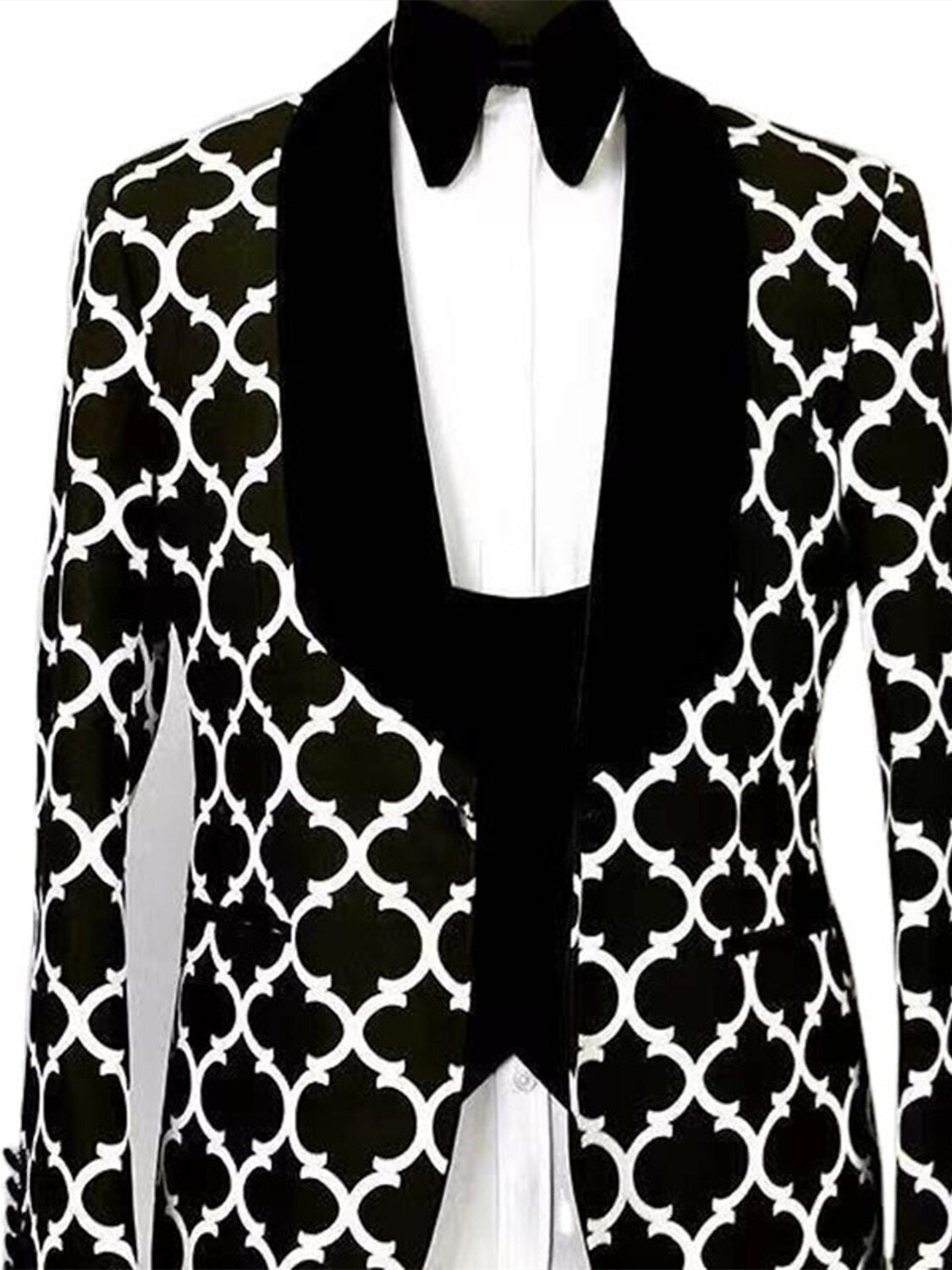 Men's Tailored Fit Checkered Suit Vest | Formal Wear