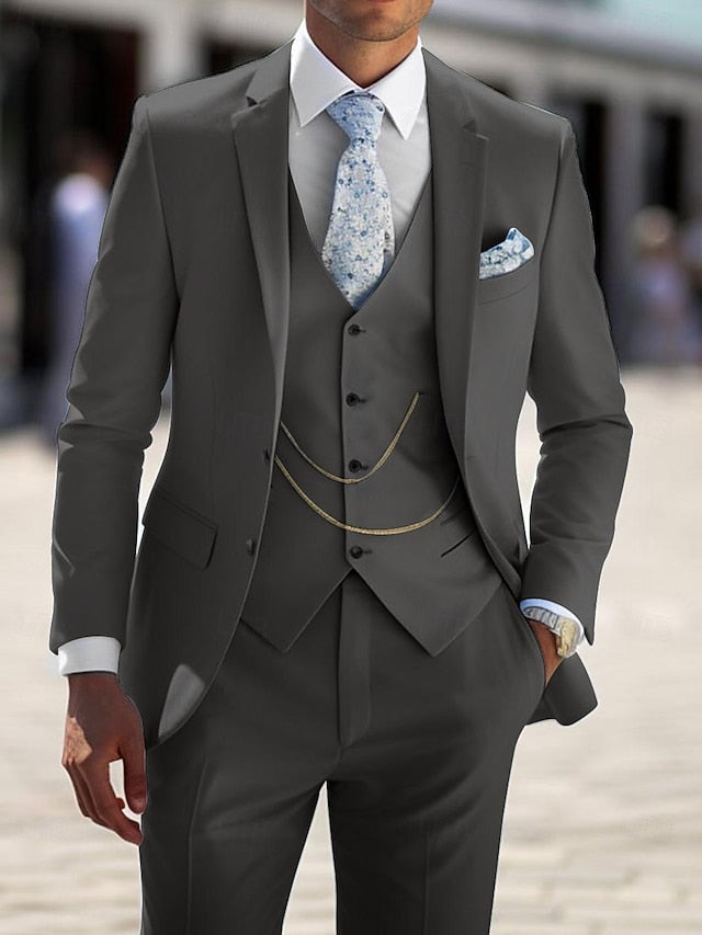 Men's Wedding Suit Tailored Fit 3-Piece | Formal Attire