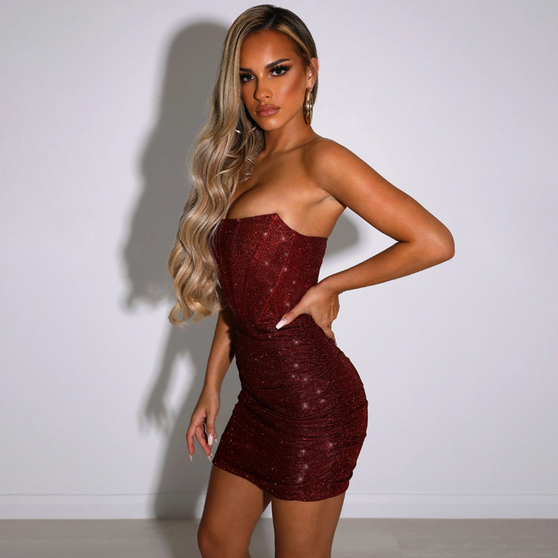 Women's Corset Mini Dress | Clean Design, Sleeveless, Bodycon, Party Dress