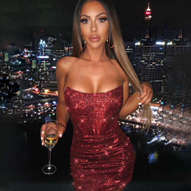 Women's Corset Mini Dress | Clean Design, Sleeveless, Bodycon, Party Dress