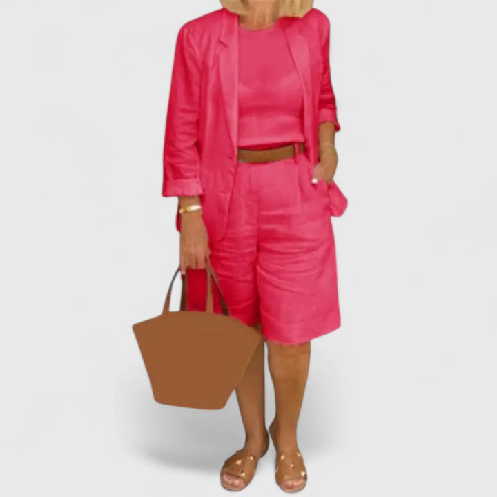Rachel | Women's Elegant Loose-Fitting Suit Set 0