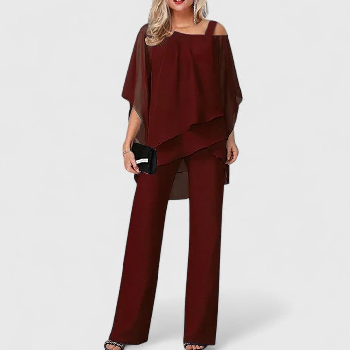 Samantha | Women's Elegant Two-Piece Pant Set 1
