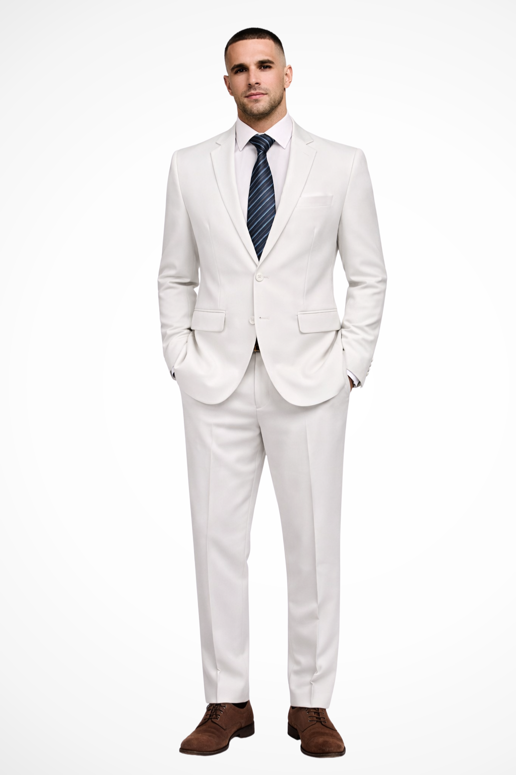 Men's Suit Two-Piece Tailored Notch Lapel Formal Wear