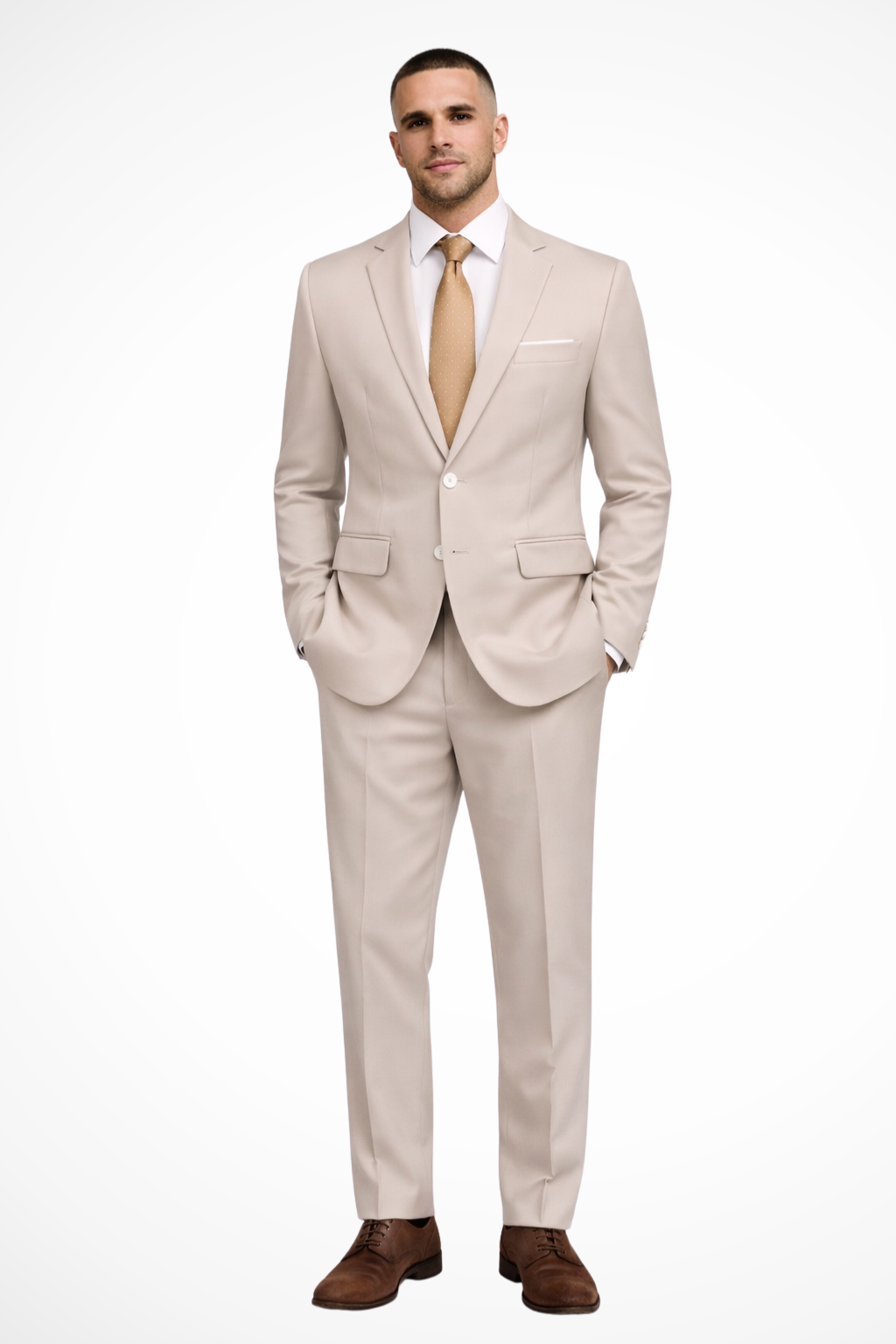 Men's Suit Two-Piece Tailored Notch Lapel Formal Wear