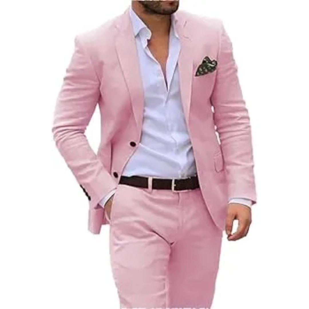 Men's Tailored Two-Piece Suit | Lightweight Linen
