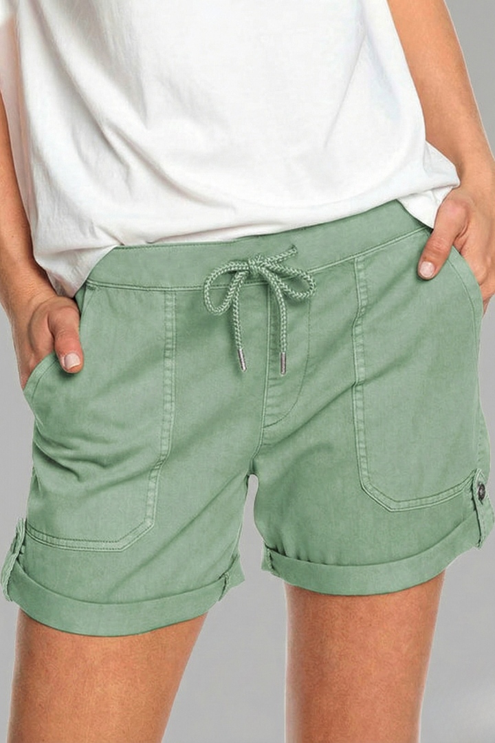 Women's Casual Drawstring Pocket Shorts