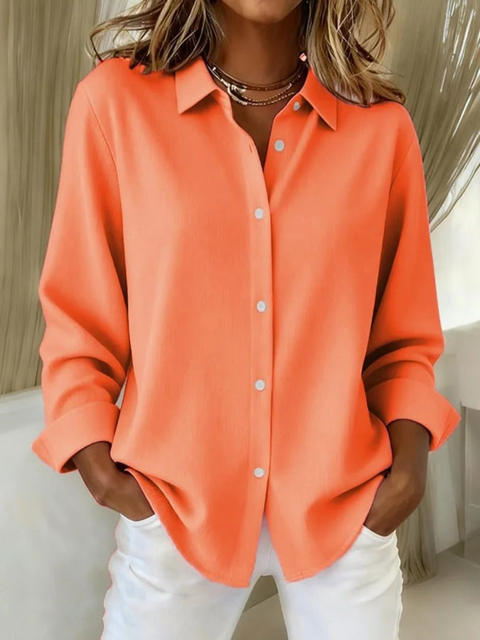 Women's Blouse Soft Fabric Flattering Fit Versatile Design for Casual and Formal Occasions 3
