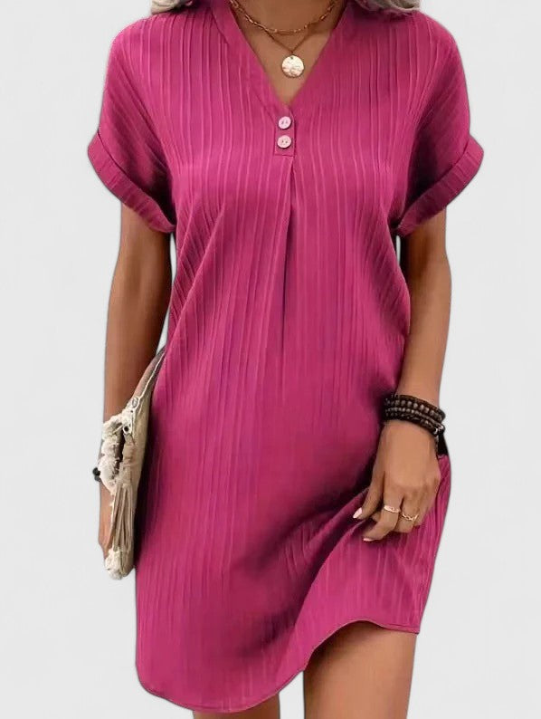 Women's Draped Dress Lightweight Fabric Relaxed Fit Everyday Versatility 1