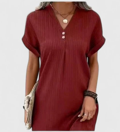 Women's Draped Dress Lightweight Fabric Relaxed Fit Everyday Versatility 6