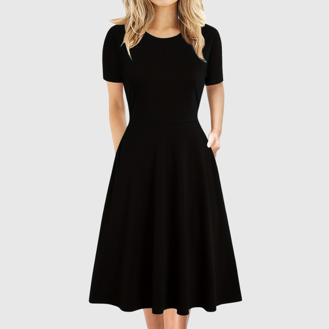 Women's A-Line Summer Dress Short Sleeve Casual
