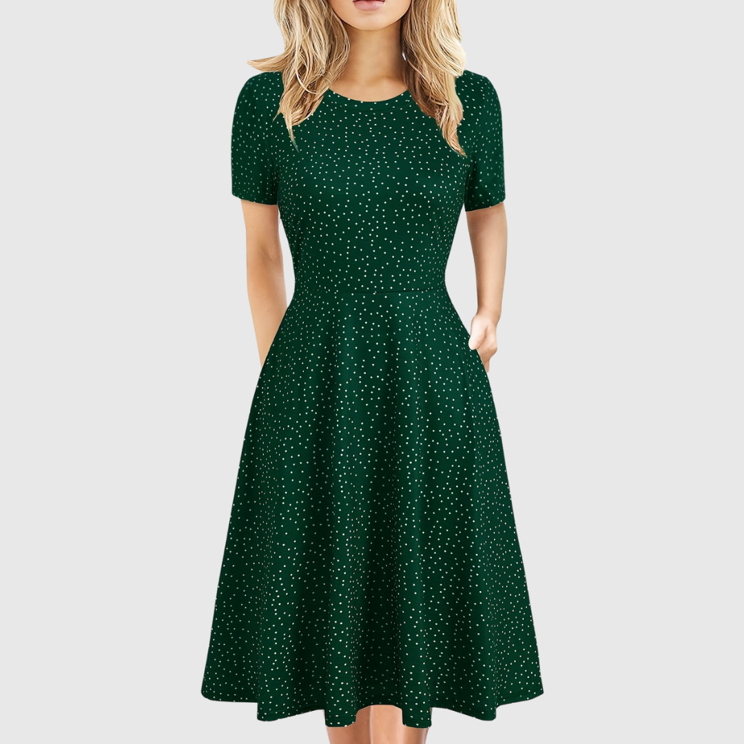 Women's A-Line Summer Dress Short Sleeve Casual