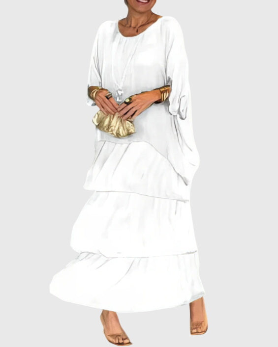 Women's Elegant Dress Lightweight Breathable Fabric Flowing Silhouette 6