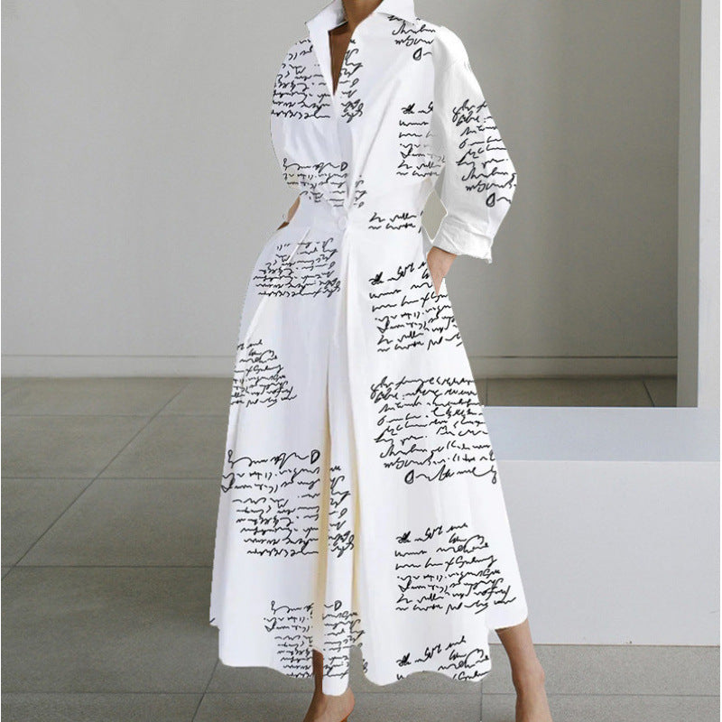 Women's Maxi Dress Front Wrap Collared Elegant Casual Flowing 6