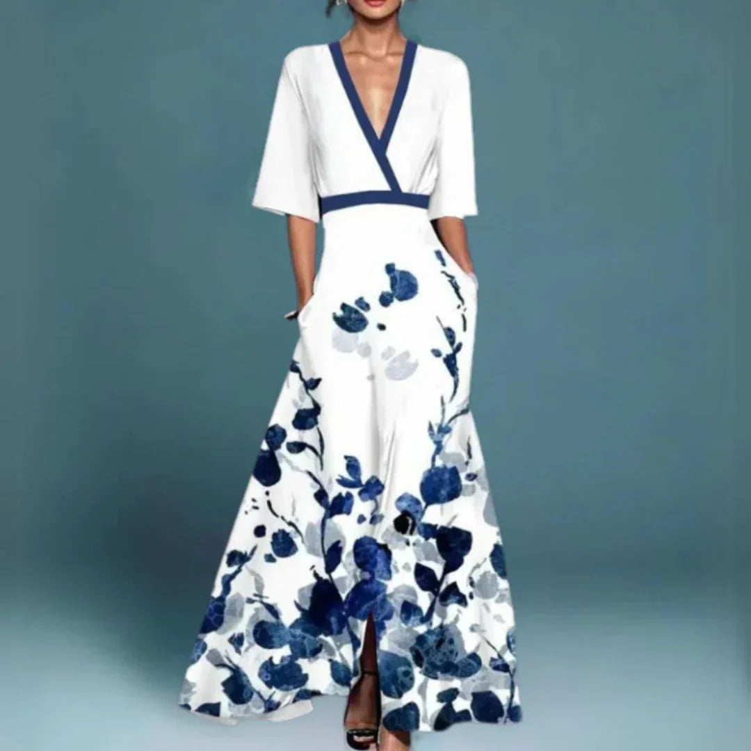 Women's Maxi Dress Soft Fabric Floral Pattern Lightweight Elegant Design 1