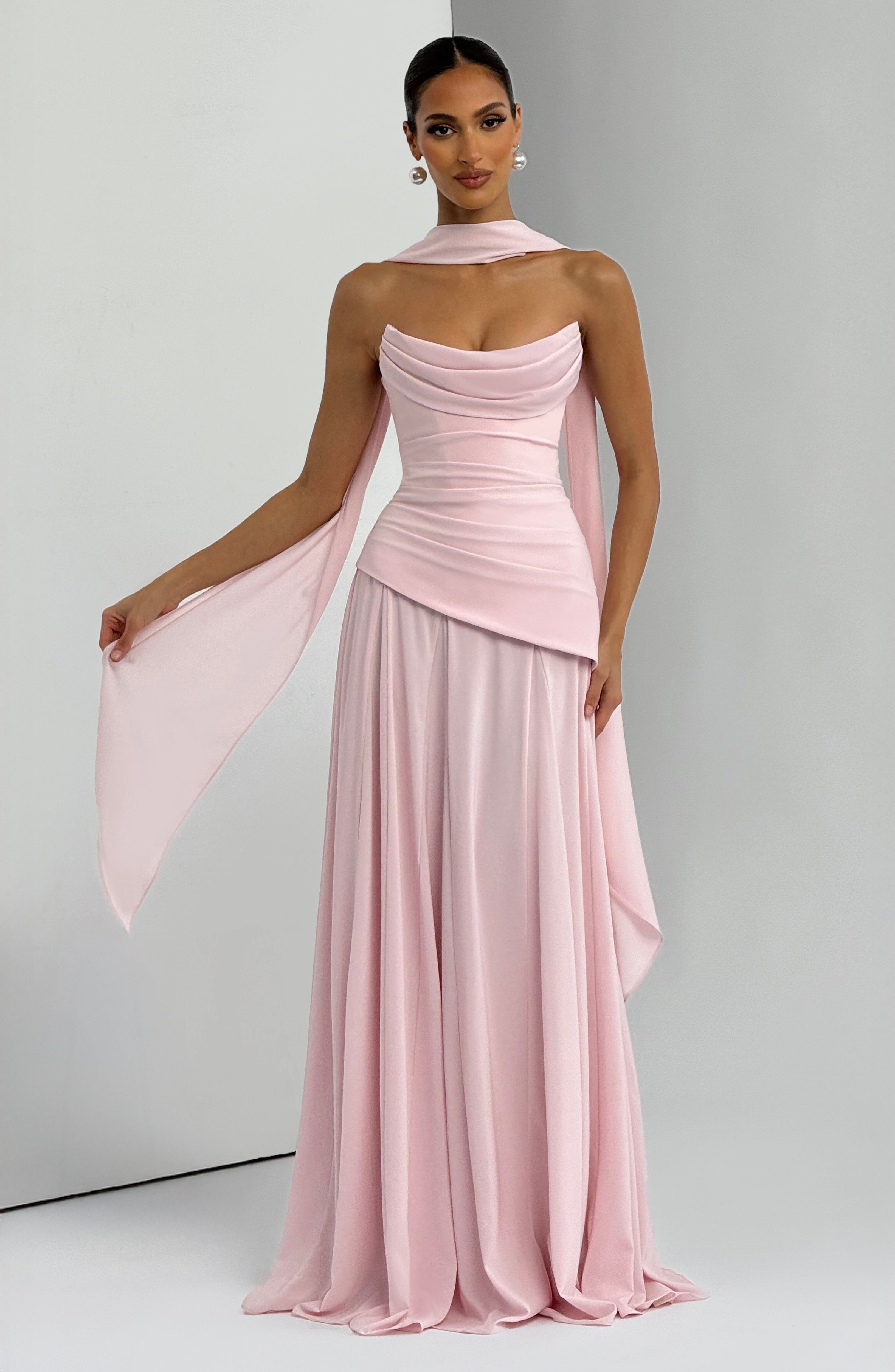 Womens Dress Satin Strapless Maxi Formal Evening Gown 2